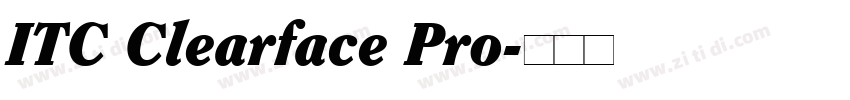 ITC Clearface Pro字体转换